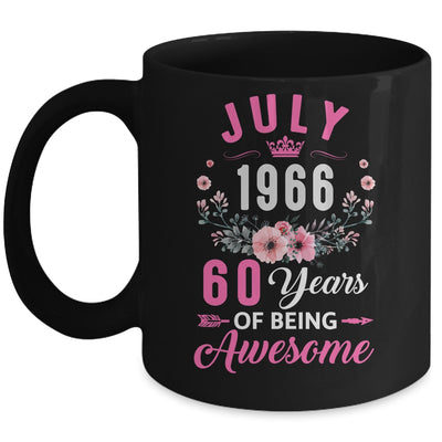 Awesome Since 1966 60 Years Old July 60th Birthday Women Mug | siriusteestore