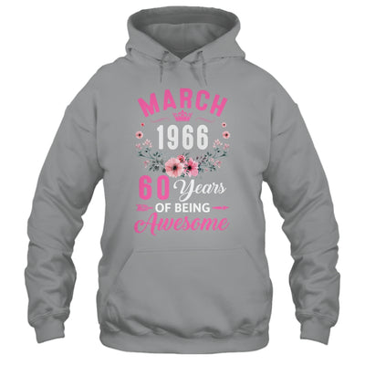 Awesome Since 1966 60 Years Old March 60th Birthday Women Shirt & Tank Top | siriusteestore