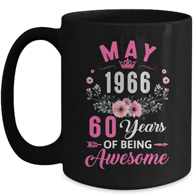 Awesome Since 1966 60 Years Old May 60th Birthday Women Mug | siriusteestore