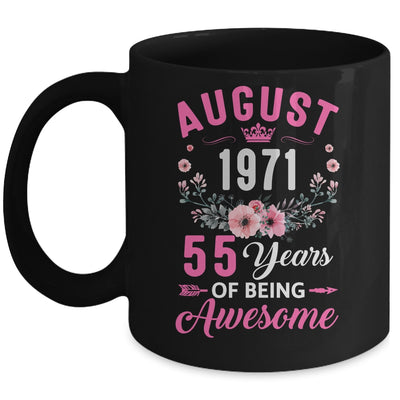 Awesome Since 1971 55 Years Old August 55th Birthday Women Mug | siriusteestore