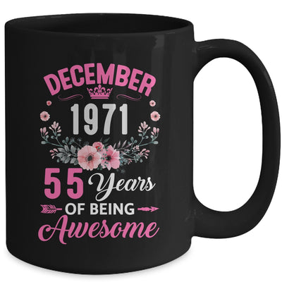 Awesome Since 1971 55 Years Old December 55th Birthday Women Mug | siriusteestore