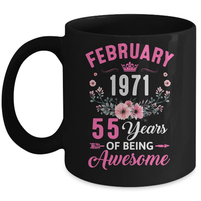 Awesome Since 1971 55 Years Old February 55th Birthday Women Mug | siriusteestore