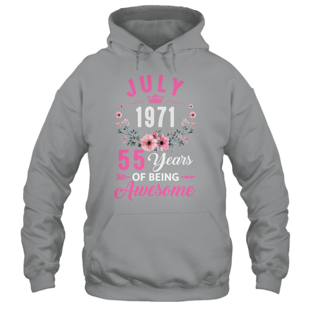 Awesome Since 1971 55 Years Old July 55th Birthday Women Shirt & Tank Top | siriusteestore