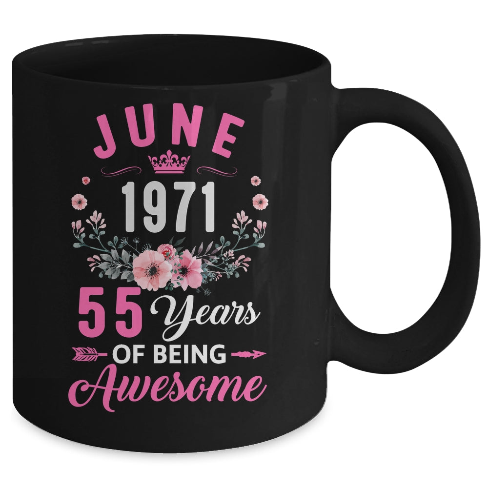 Awesome Since 1971 55 Years Old June 55th Birthday Women Mug | siriusteestore