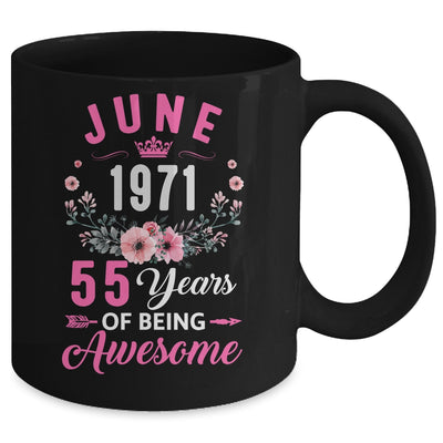 Awesome Since 1971 55 Years Old June 55th Birthday Women Mug | siriusteestore