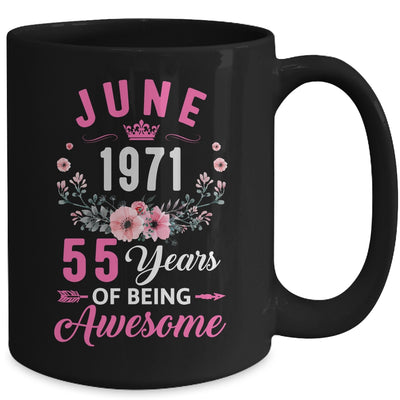 Awesome Since 1971 55 Years Old June 55th Birthday Women Mug | siriusteestore