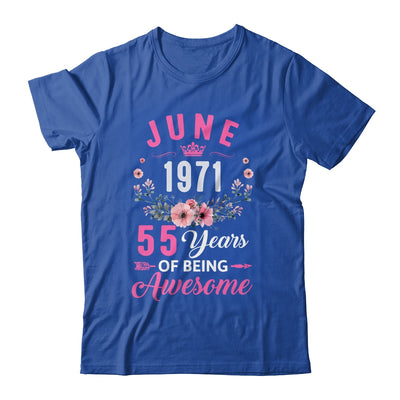 Awesome Since 1971 55 Years Old June 55th Birthday Women Shirt & Tank Top | siriusteestore