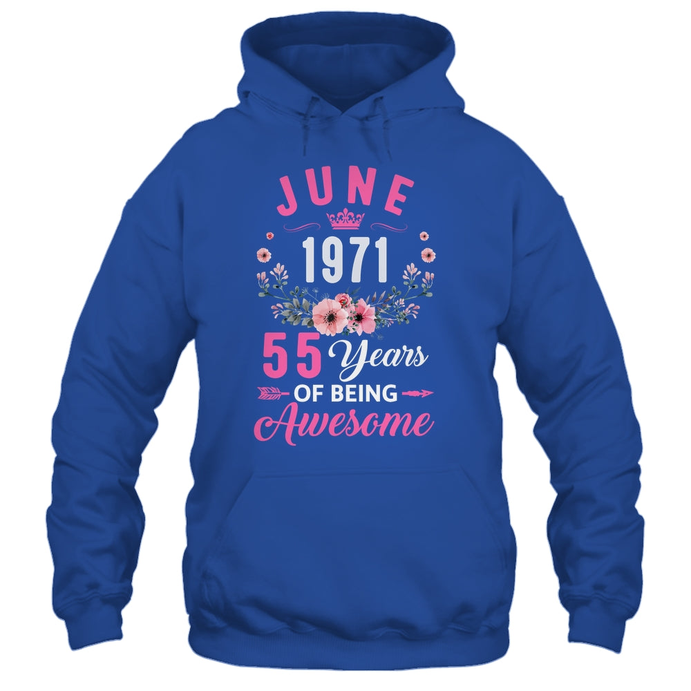 Awesome Since 1971 55 Years Old June 55th Birthday Women Shirt & Tank Top | siriusteestore