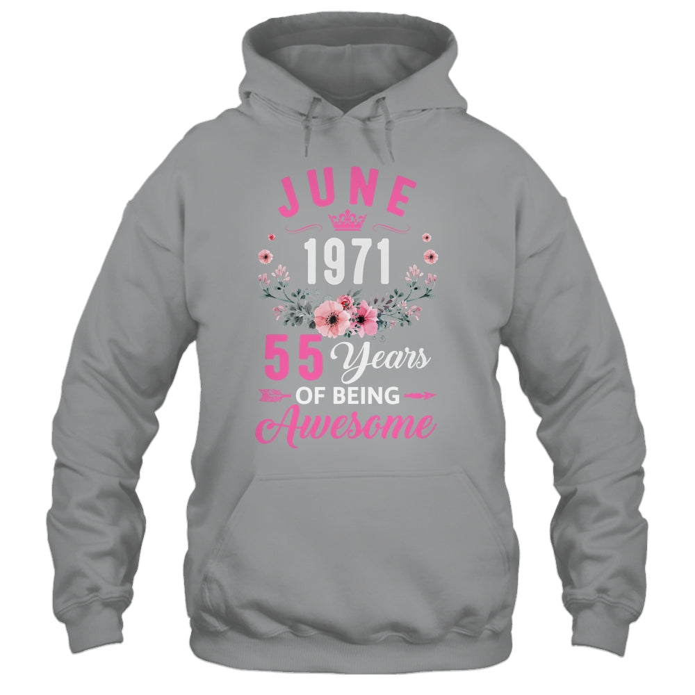 Awesome Since 1971 55 Years Old June 55th Birthday Women Shirt & Tank Top | siriusteestore