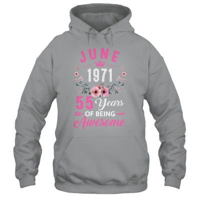 Awesome Since 1971 55 Years Old June 55th Birthday Women Shirt & Tank Top | siriusteestore