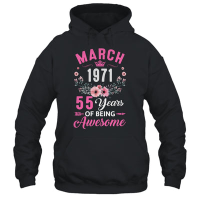 Awesome Since 1971 55 Years Old March 55th Birthday Women Shirt & Tank Top | siriusteestore