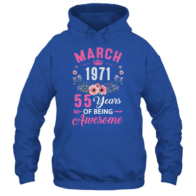Awesome Since 1971 55 Years Old March 55th Birthday Women Shirt & Tank Top | siriusteestore