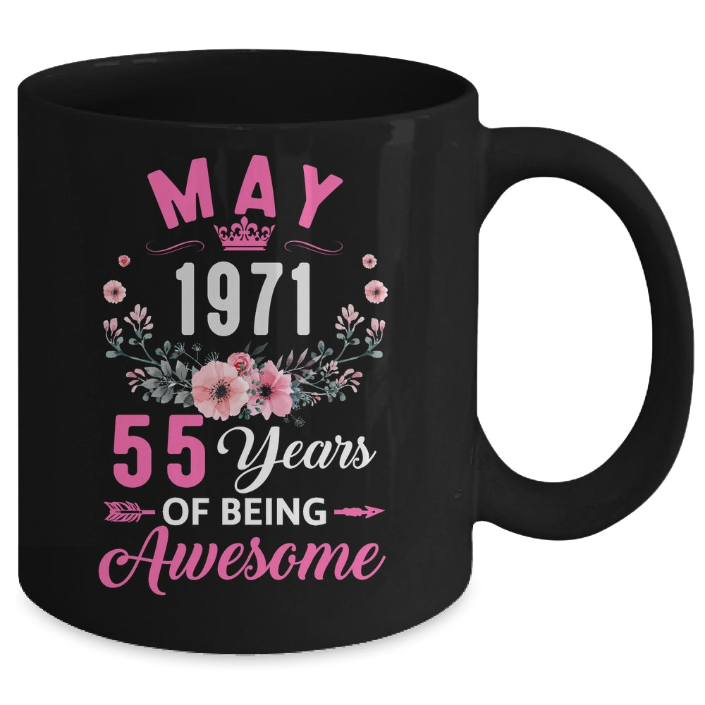 Awesome Since 1971 55 Years Old May 55th Birthday Women Mug | siriusteestore