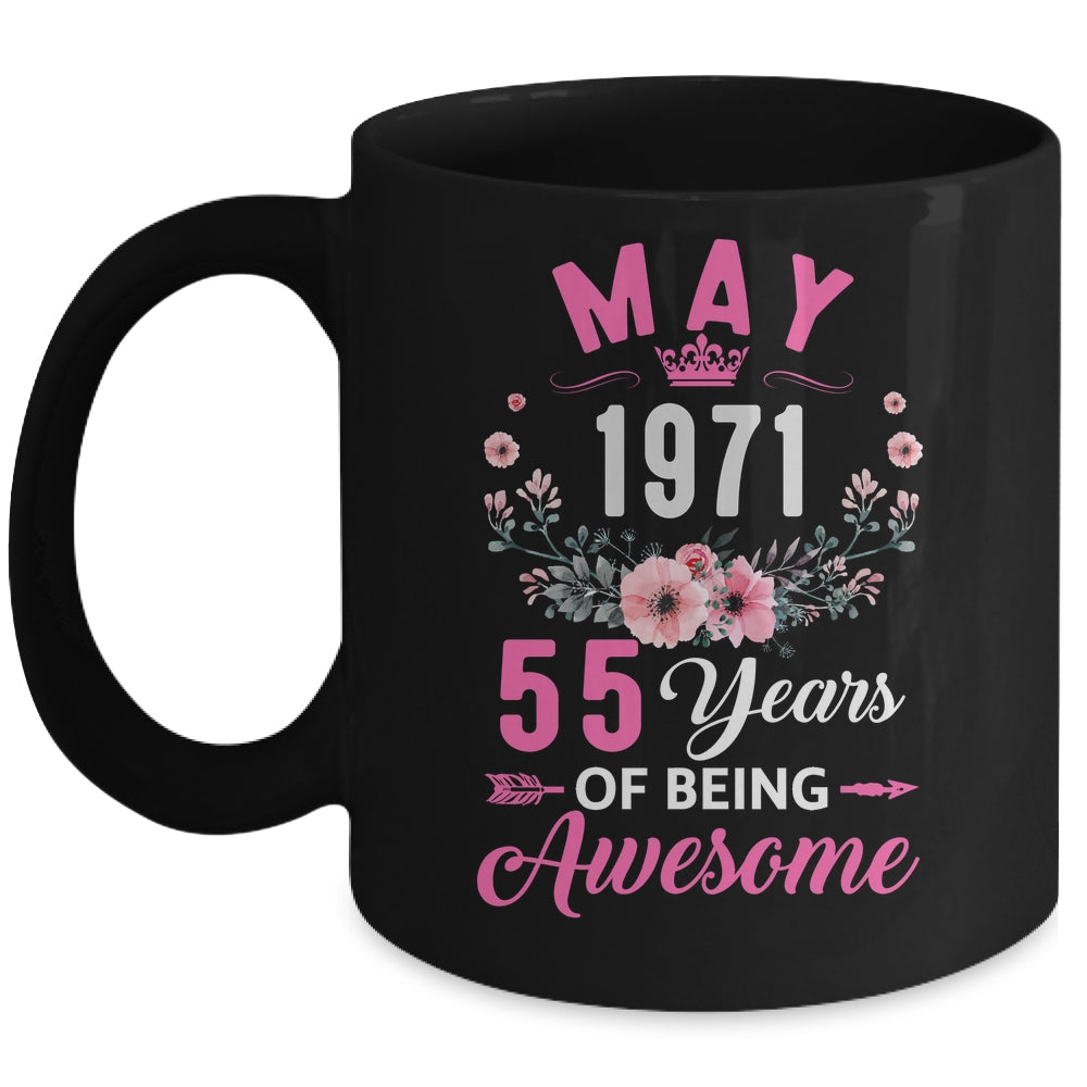 Awesome Since 1971 55 Years Old May 55th Birthday Women Mug | siriusteestore