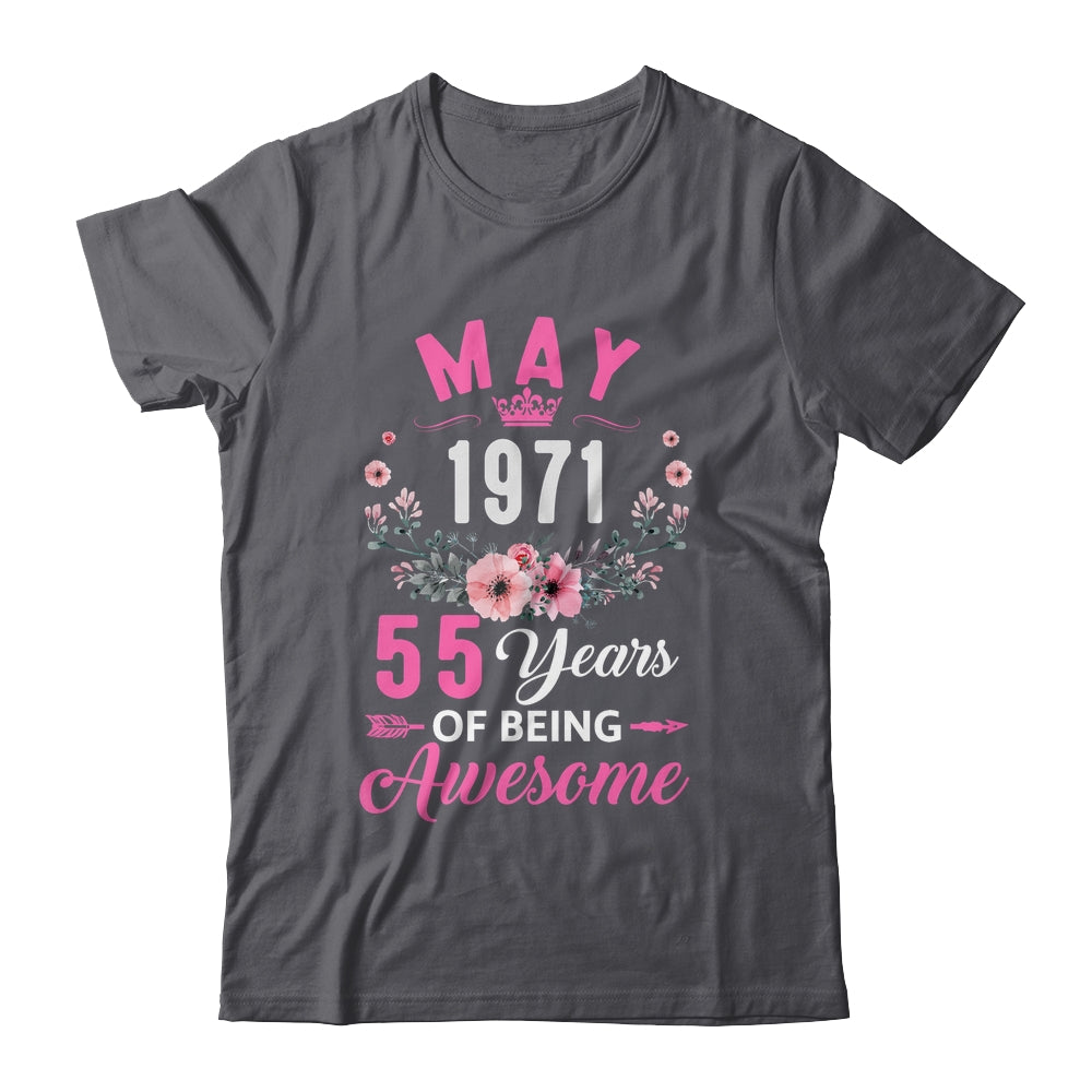 Awesome Since 1971 55 Years Old May 55th Birthday Women Shirt & Tank Top | siriusteestore