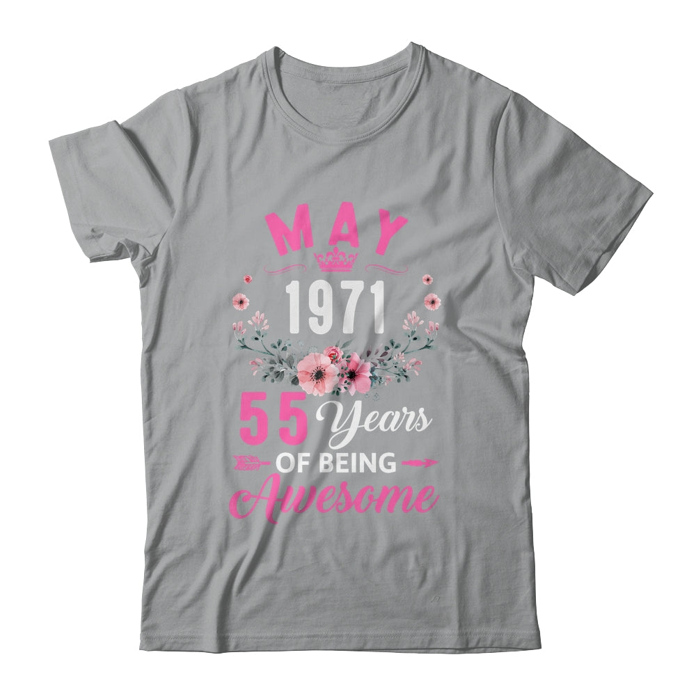Awesome Since 1971 55 Years Old May 55th Birthday Women Shirt & Tank Top | siriusteestore