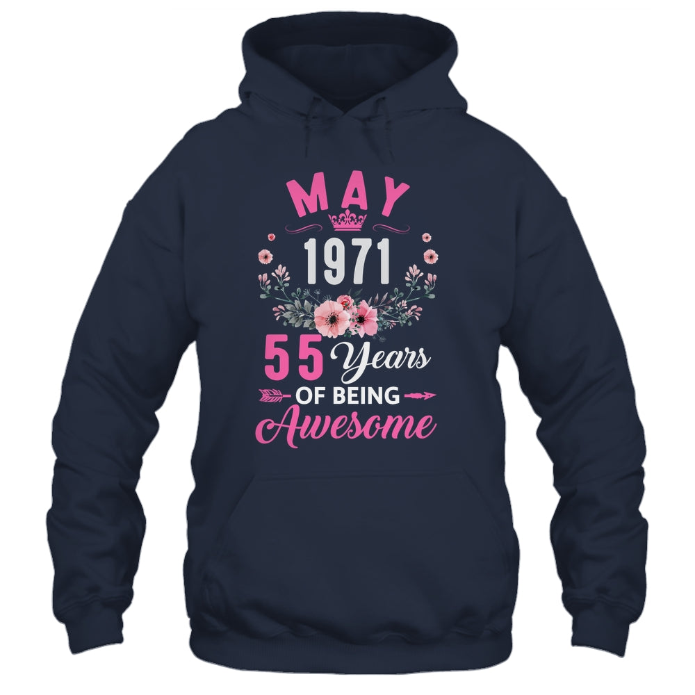 Awesome Since 1971 55 Years Old May 55th Birthday Women Shirt & Tank Top | siriusteestore