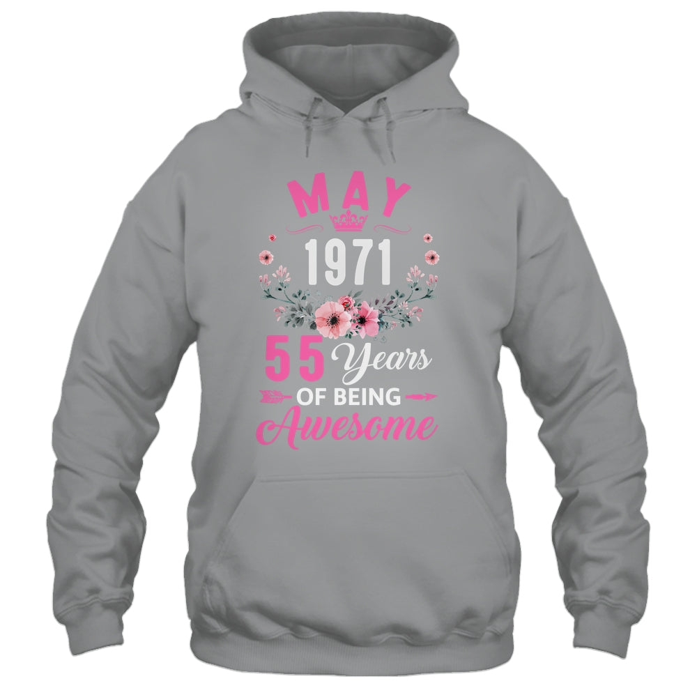 Awesome Since 1971 55 Years Old May 55th Birthday Women Shirt & Tank Top | siriusteestore