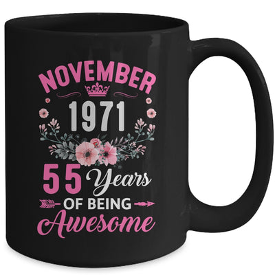 Awesome Since 1971 55 Years Old November 55th Birthday Women Mug | siriusteestore