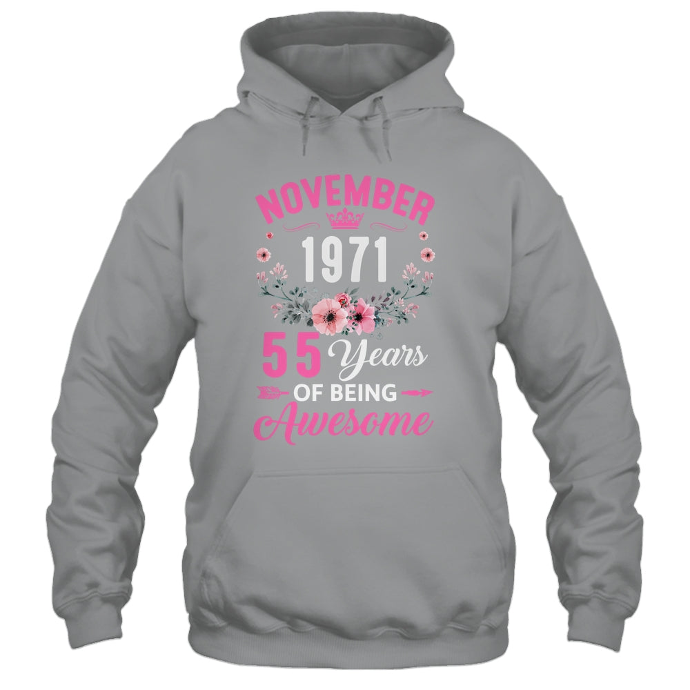Awesome Since 1971 55 Years Old November 55th Birthday Women Shirt & Tank Top | siriusteestore