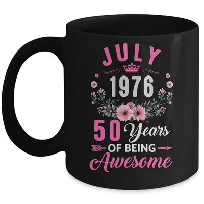 Awesome Since 1976 50 Years Old July 50th Birthday Women Mug | siriusteestore