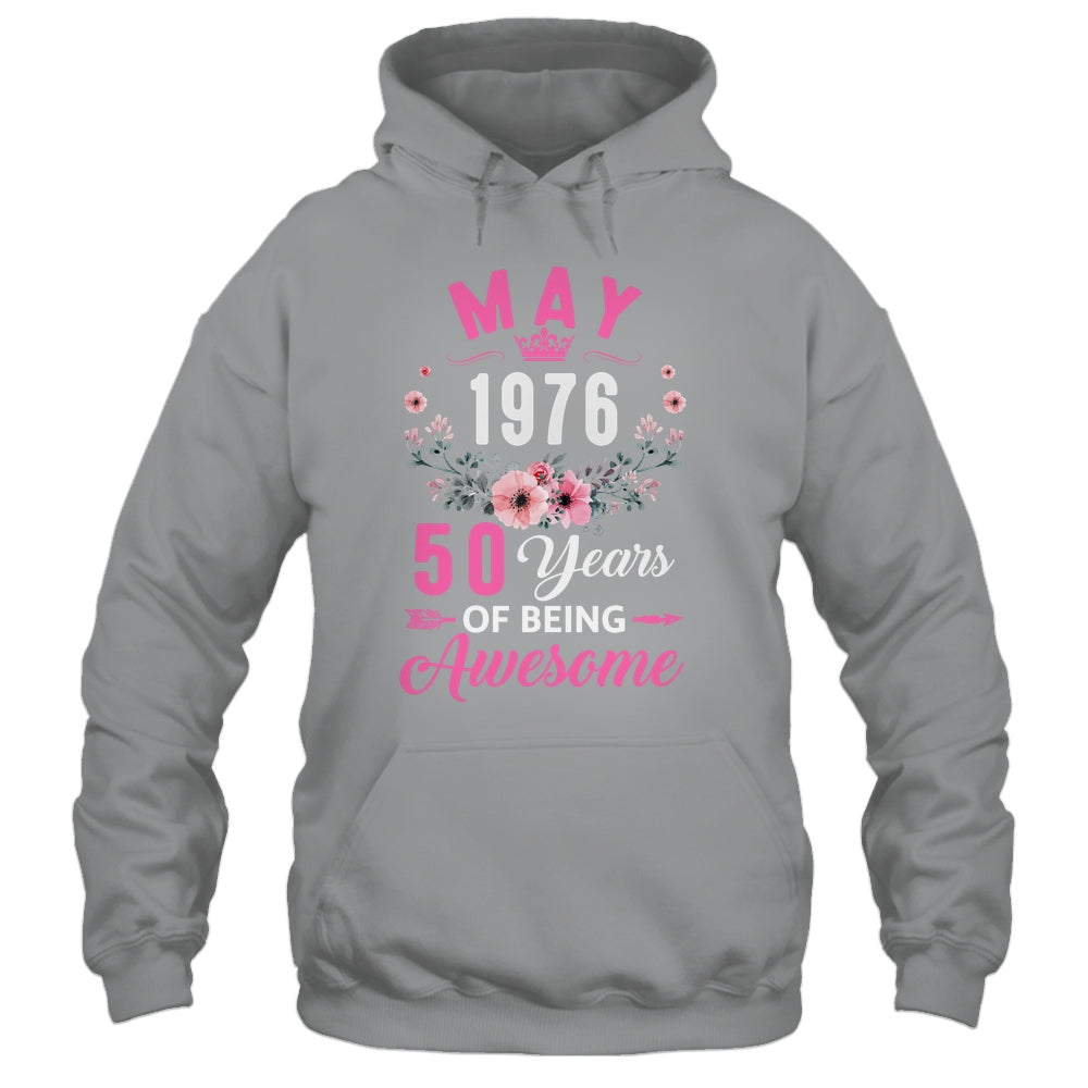Awesome Since 1976 50 Years Old May 50th Birthday Women Shirt & Tank Top | siriusteestore