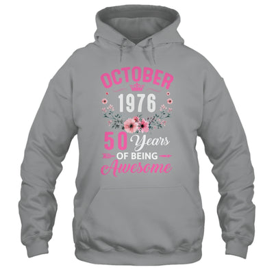 Awesome Since 1976 50 Years Old October 50th Birthday Women Shirt & Tank Top | siriusteestore
