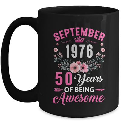 Awesome Since 1976 50 Years Old September 50th Birthday Women Mug | siriusteestore