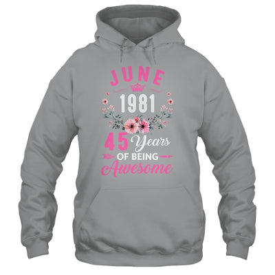 Awesome Since 1981 45 Years Old June 45th Birthday Women Shirt & Tank Top | siriusteestore