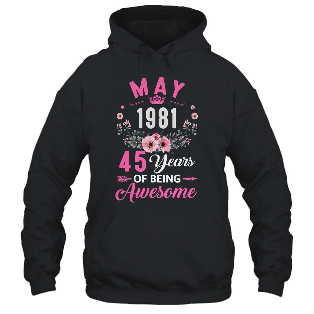 Awesome Since 1981 45 Years Old May 45th Birthday Women Shirt & Tank Top | siriusteestore