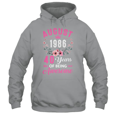 Awesome Since 1986 40 Years Old August 40th Birthday Women Shirt & Tank Top | siriusteestore