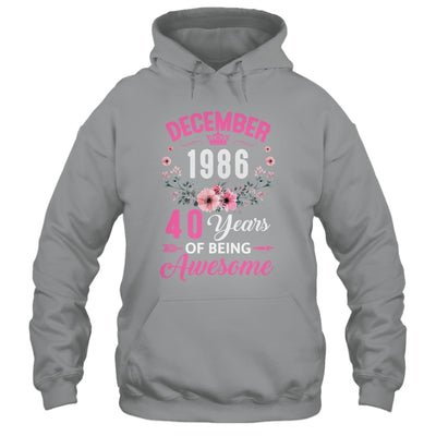 Awesome Since 1986 40 Years Old December 40th Birthday Women Shirt & Tank Top | siriusteestore