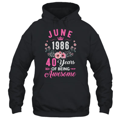 Awesome Since 1986 40 Years Old June 40th Birthday Women Shirt & Tank Top | siriusteestore