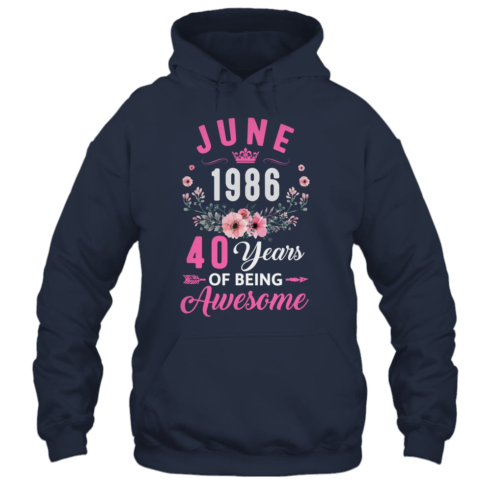 Awesome Since 1986 40 Years Old June 40th Birthday Women Shirt & Tank Top | siriusteestore