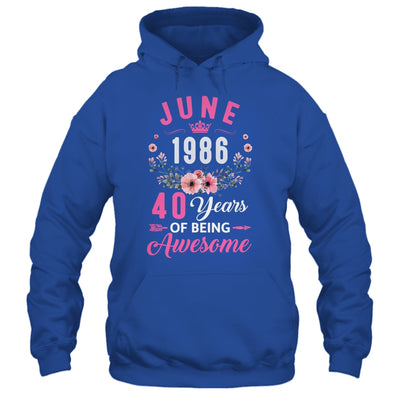 Awesome Since 1986 40 Years Old June 40th Birthday Women Shirt & Tank Top | siriusteestore