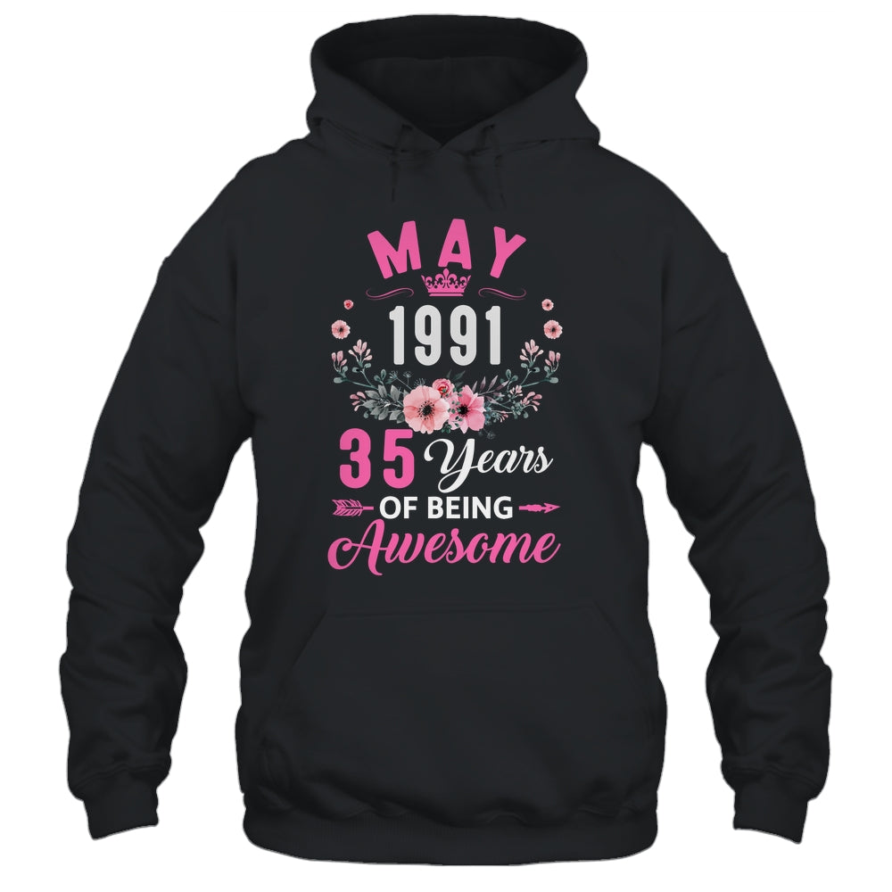 Awesome Since 1991 35 Years Old May 35th Birthday Women Shirt & Tank Top | siriusteestore