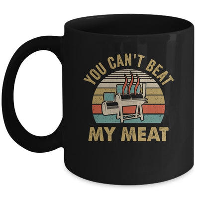 BBQ Grilling Smoking Funny Vintage You Can't Beat My Meat Mug | siriusteestore