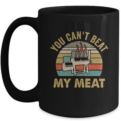 BBQ Grilling Smoking Funny Vintage You Can't Beat My Meat Mug | siriusteestore