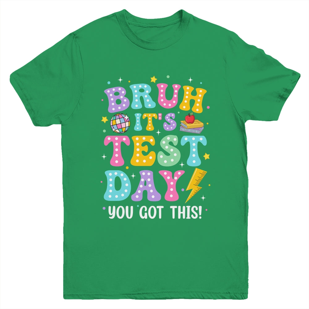 BRUH It's Test Day Rock The School Test Day Teacher Funny Youth Shirt | siriusteestore