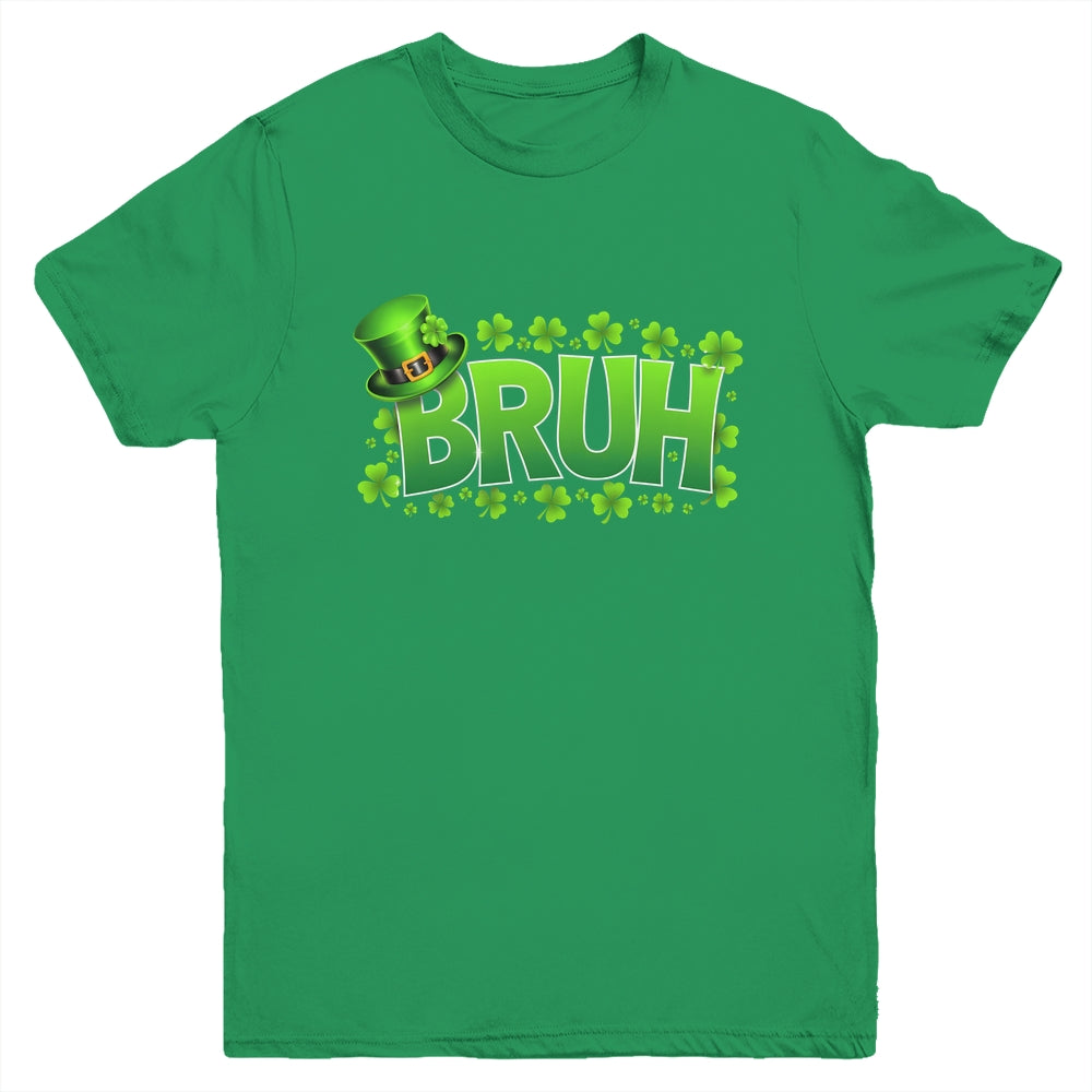 BRUH St Patricks Day Teens Boys Kids Saint Patricks Day Youth Shirt | siriusteestore