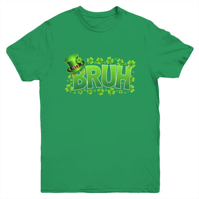 BRUH St Patricks Day Teens Boys Kids Saint Patricks Day Youth Shirt | siriusteestore