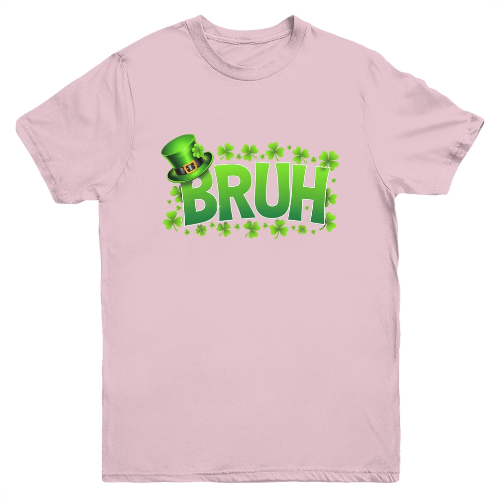 BRUH St Patricks Day Teens Boys Kids Saint Patricks Day Youth Shirt | siriusteestore