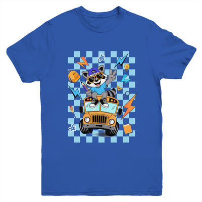 Back To School 1st First Day Of School Raccoon Boy Kids Youth Shirt | siriusteestore
