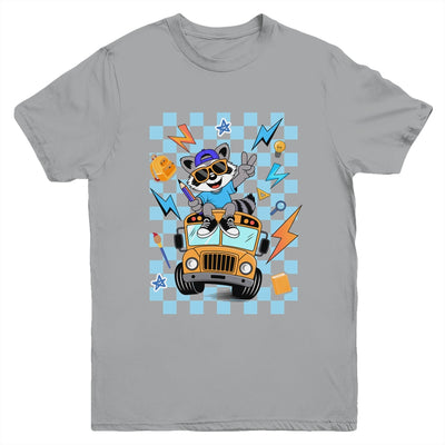 Back To School 1st First Day Of School Raccoon Boy Kids Youth Shirt | siriusteestore