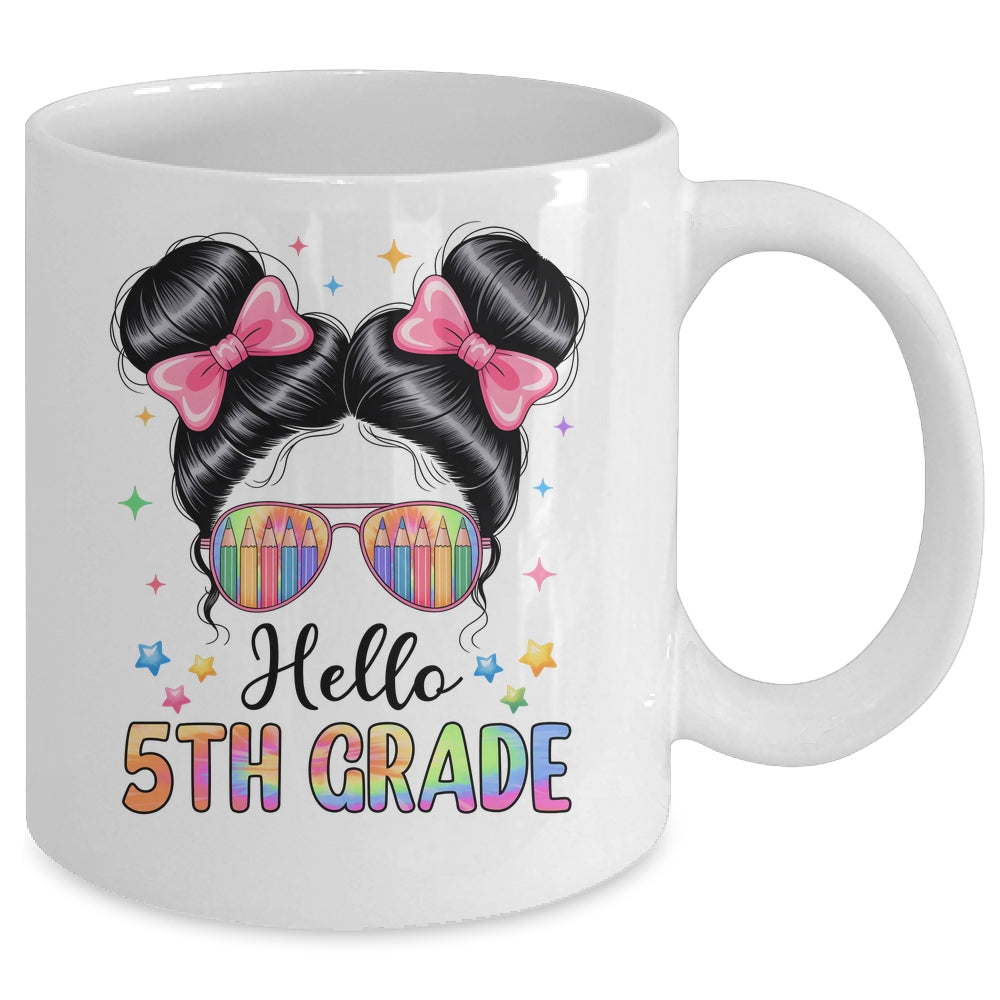 Back To School Coquette Bow Teacher Hello Fifth Grade Girls Mug | siriusteestore