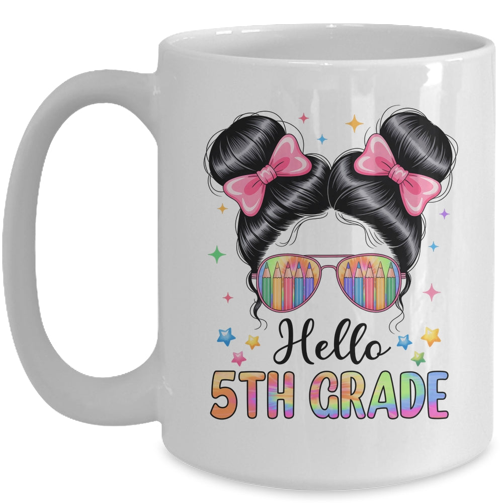 Back To School Coquette Bow Teacher Hello Fifth Grade Girls Mug | siriusteestore