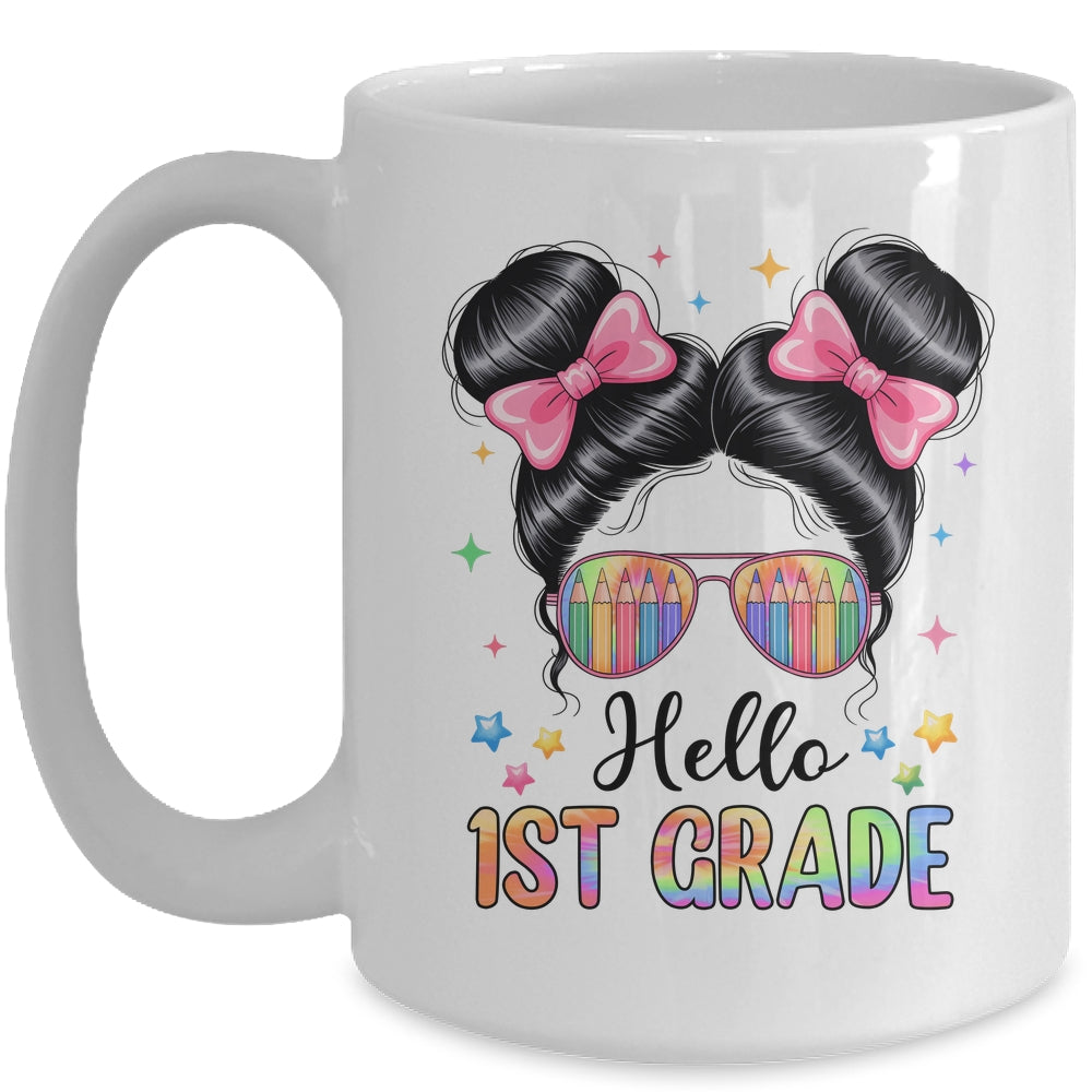 Back To School Coquette Bow Teacher Hello First Grade Girls Mug | siriusteestore
