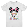Back To School Coquette Bow Teacher Hello First Grade Girls Youth Shirt | siriusteestore
