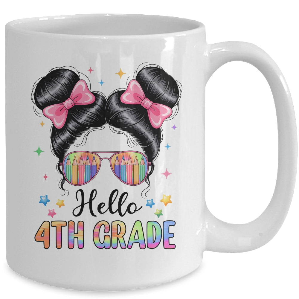 Back To School Coquette Bow Teacher Hello Fourth Grade Girls Mug | siriusteestore