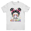 Back To School Coquette Bow Teacher Hello Fourth Grade Girls Youth Shirt | siriusteestore